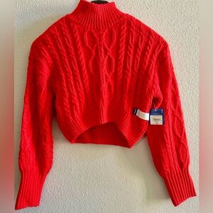 Arizona Juniors Womens Crew Neck Long Sleeve Pullover Sweater.